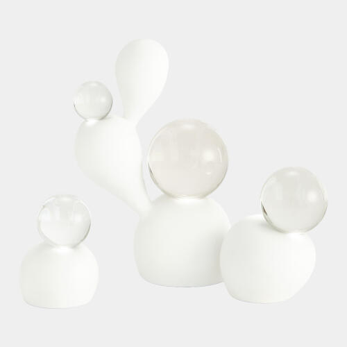 Single Meringue Sculpture-Sm w/Sphere