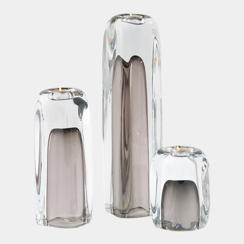 Tower Tea Light Holder/Vase-Gray