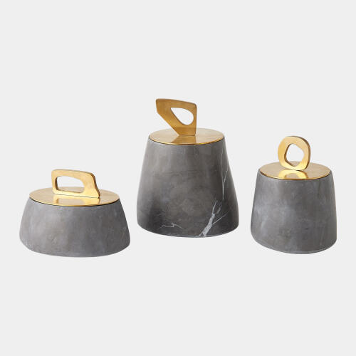 Bocal Lidded Pot-Graffito-Med