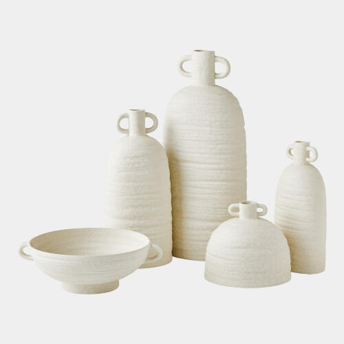 Sahara Vase-White