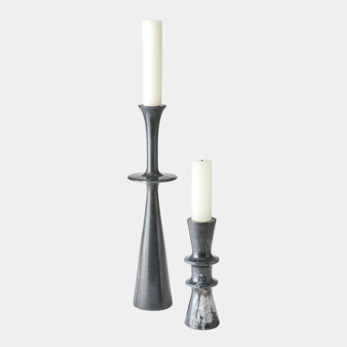 Formosa Candle Holder-Double Flair-Black