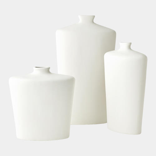 Terzo Vase-Matte White
