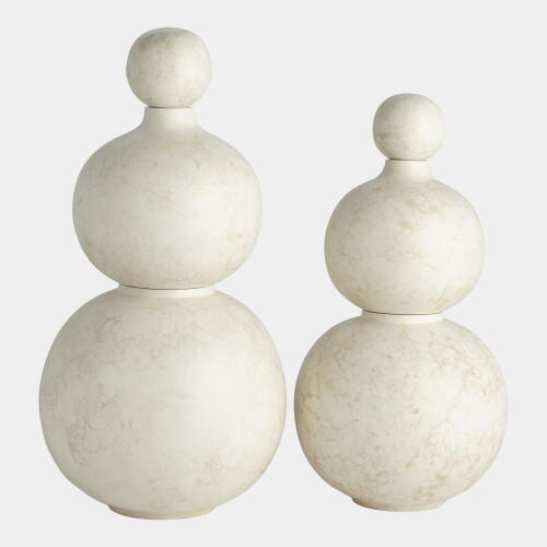 Nixie Bubble Stacking Vase-Ivory