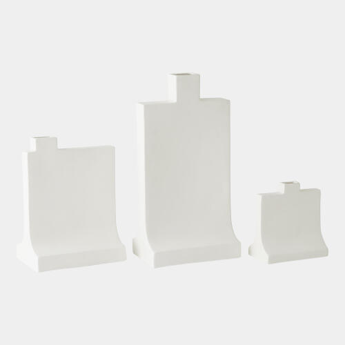 Icon Vase-Matte White-Lg