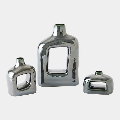 Porto Vase-Reactive Silver