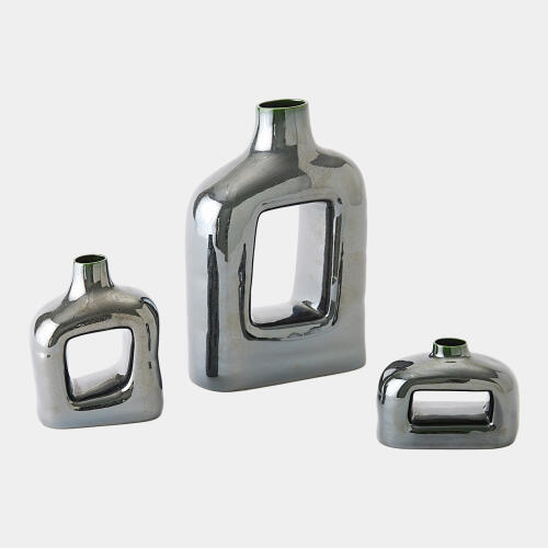 Porto Vase-Reactive Silver