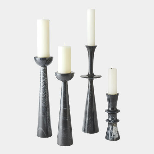Formosa Candle Holder-Round Top-Black