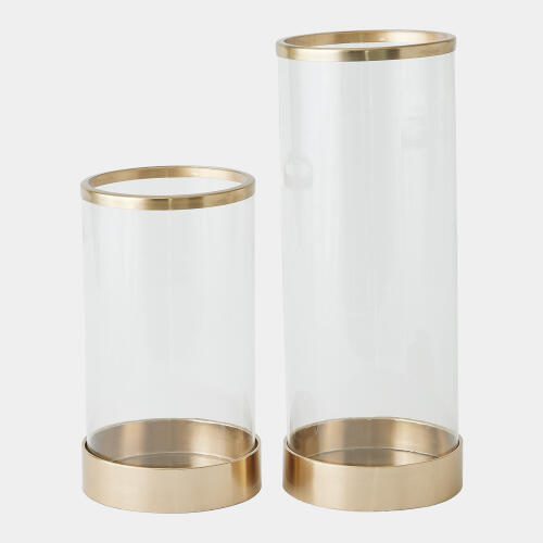 Banded Hurricane-Antique Brass