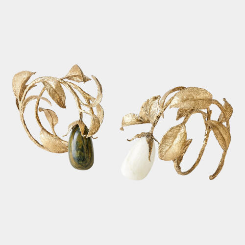 Katerina Stone Fruit Sculpture-Lemon Jade