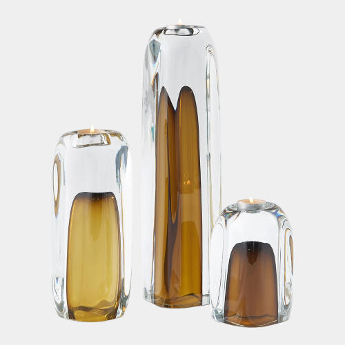 Tower Tea Light Holder/Vase-Moss Green