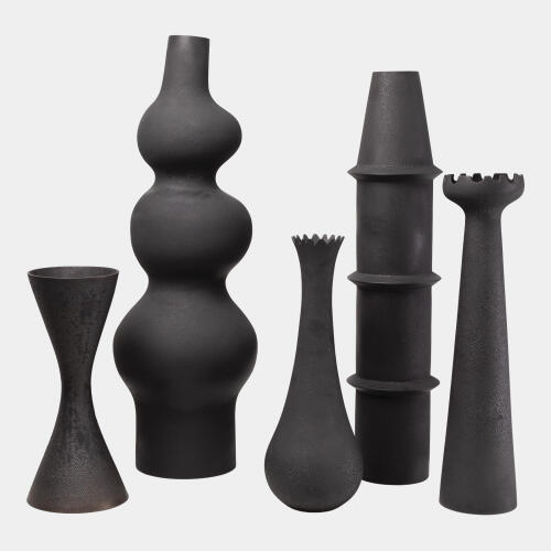 Panisse Vase-Black