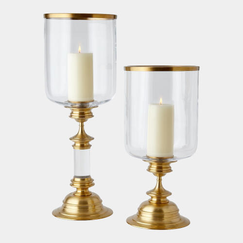 Estate Hurricane-Antique Brass-Tall