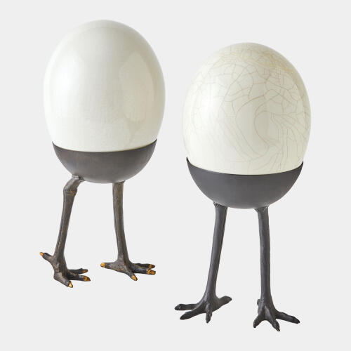 Ostrich Egg on Legs-Walking