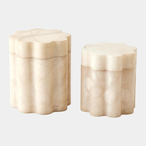 Cumulus Alabaster Tall Box-Cream