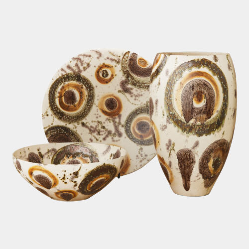 Earthtone Spots Charger