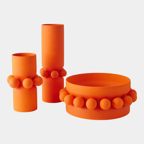 Hera Vase-Orange-Lg