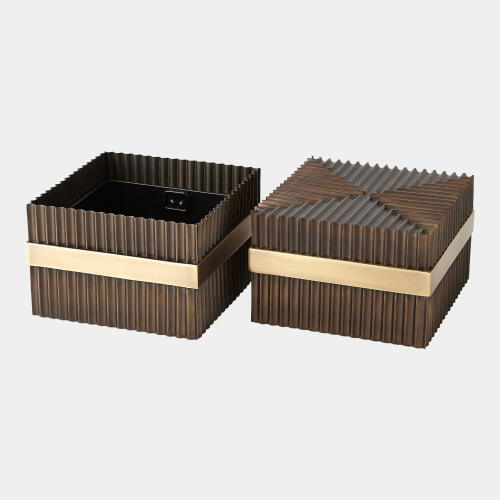 Magic Flute Square Box-Brass/Bronze