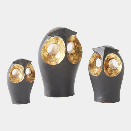 Minerva Gold Leafed Owl