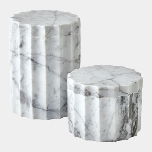 Ionic Jar-Gray White