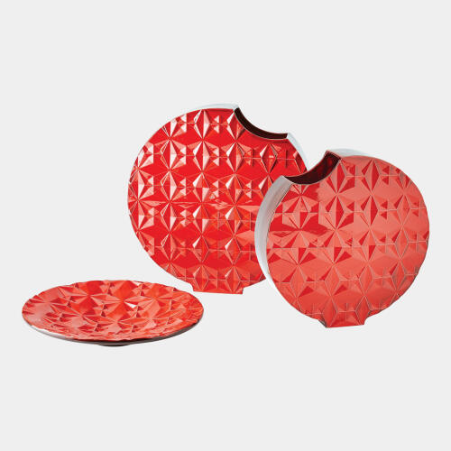 Geometric Charger-Red