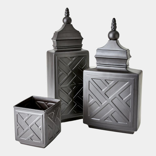 Jian Jar-Matte Black-Sm