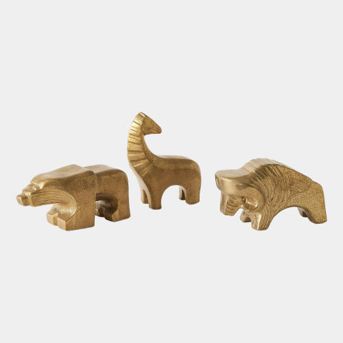 Les Animaux-Cheval-Matte Antique Gold