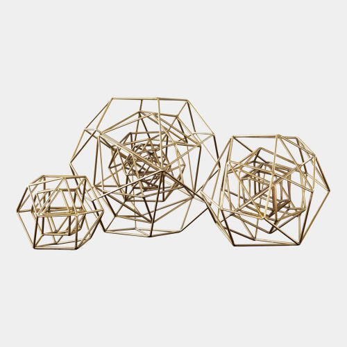 Geo Sculpture-Gold