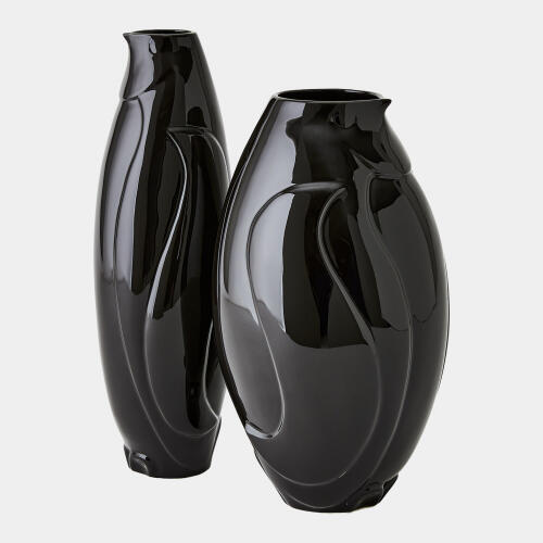 Penguin Vase-Black-Tall