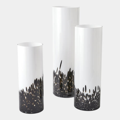 Confetti Vase-Black/White