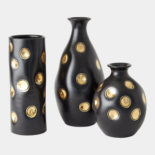 Bruno Vase-Black