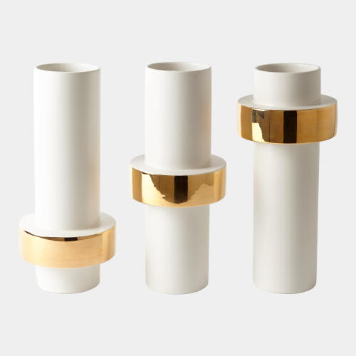 Gold Ring Vase-High