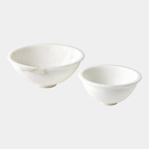 Oliata Alabaster Bowl-White