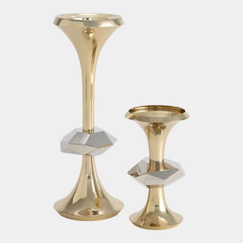 Gabriel Brass Candle Holder-Lg