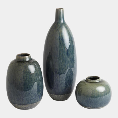 Lanner Vase-Teal-Tall