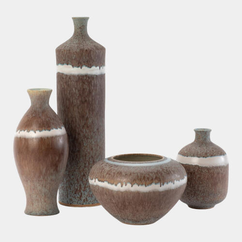 Tuscan Collection Soft Stripe Bottle Vase