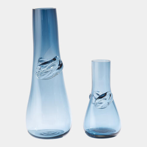 Serena Vase-Dark Blue