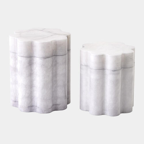 Cumulus Alabaster Tall Box-Gray