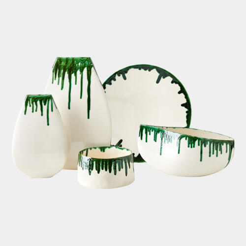 Dripping Charger-Emerald