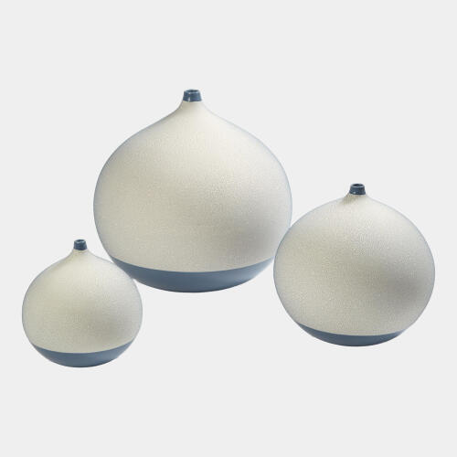 Pixelated Ball Vase-Blue