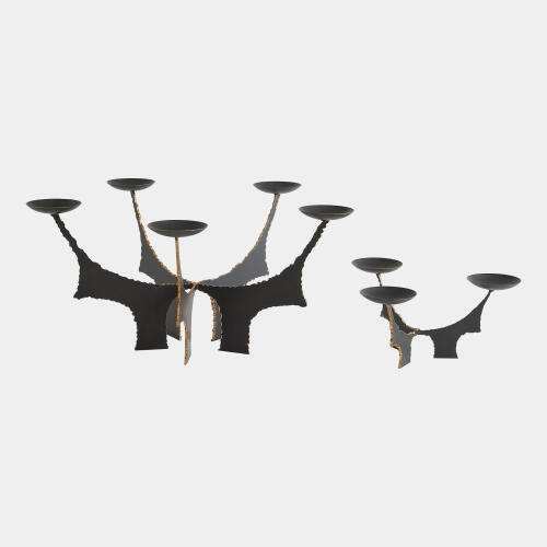 Brutalist C/H Holds 3 Candles-Bronze