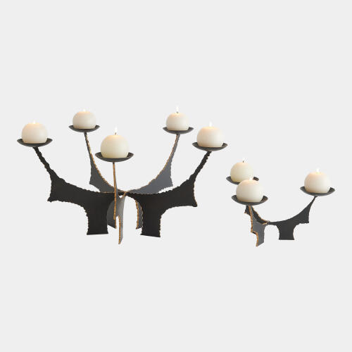 Brutalist C/H Holds 3 Candles-Bronze