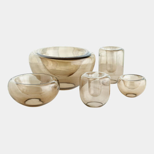 Double Take Vase-Light Topaz-Tall