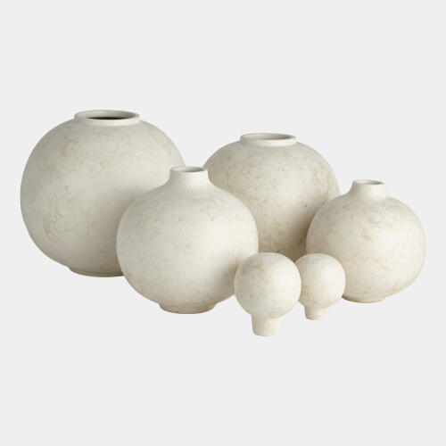 Nixie Bubble Stacking Vase-Ivory