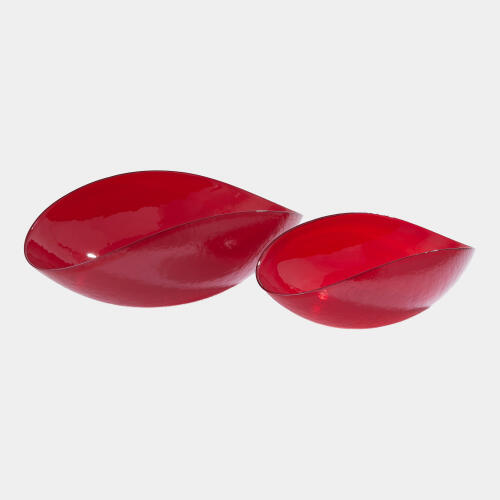 Jessica Folded Bowl-Deep Red