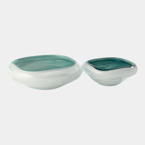 April Cased Glass Bowl-Azure