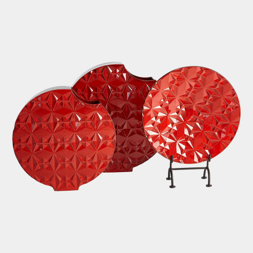 Geometric Charger-Red