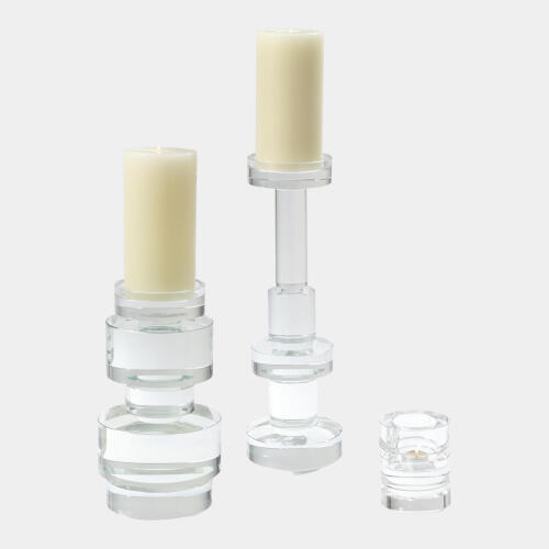 Brilliant Round Pillar Holder-Sm