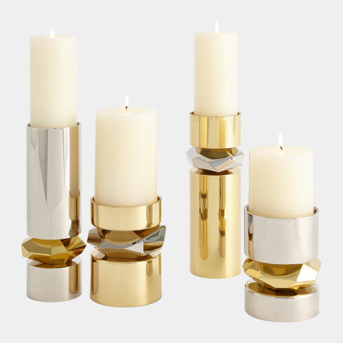 Romano Brass Candle Holder-Tall