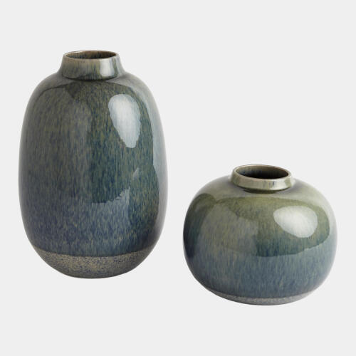 Lanner Vase-Teal-Ball