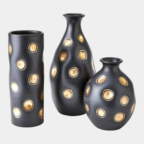 Bruno Vase-Black